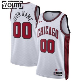 Dres Chicago Bulls Prilagođeni Nike 2022-23 City Edition Bijela Swingman - Dječji